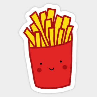 Kawaii French Fries Sticker